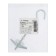 Anchor "Tundra", ceiling, folding, spring, with a hook, white zinc, m4