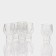 Set of glass piles with double walls "Almaz", 100 ml, 6 pcs