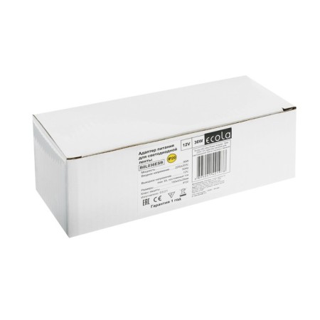 ECOLA power supply for 12 V LED tape, 36 W, IP20-4