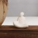 Souvenir wood, porcelain "White monk under a tree" 31.2x44.5x7.8 cm