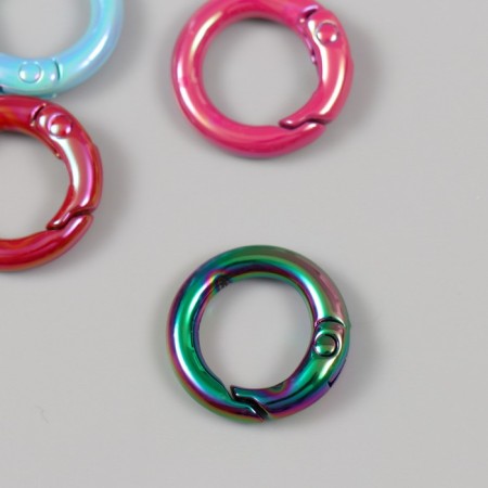 Carabiner Metal "Circle. Pearl" mix 2x2 cm-2