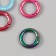 Carabiner Metal "Circle. Pearl" mix 2x2 cm
