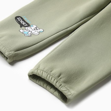 Children's pants Minaku: Crush, olive color, height 122 cm-11
