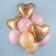 Foil ball 19 "Happy birthday, flowers", heart