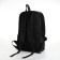 City backpack of artificial leather with lightning, 4 pockets, black color