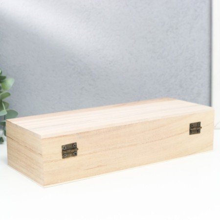 Casket wood under the painting "rectangular with hook" 24x9.5x6 cm-8