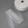 Curtain tape fixed assembly, organza, 6 cm, 50 ± 1 m, transparent/white color