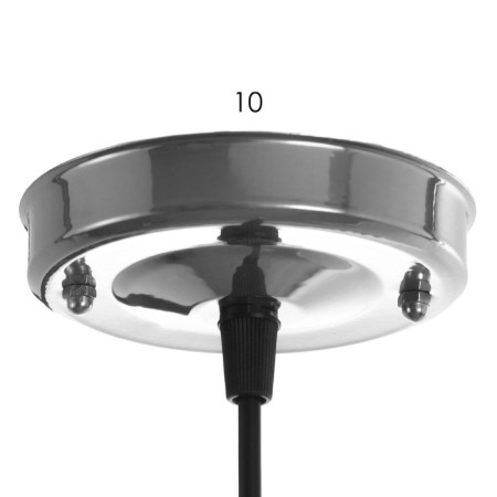 Bayerlux lamp "Network" 1x40W E27 chrome 22x22x21cm-4