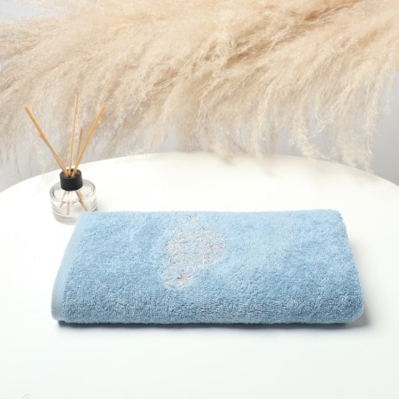 Tainted tange Italiano, 50x90cm, blue color, 420g/m, cotton