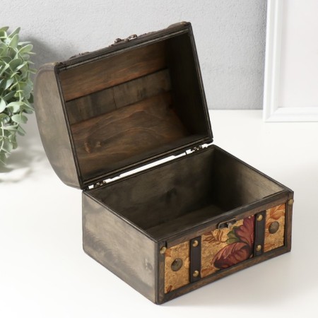 Casket chest "Flower pattern" 20x15x15.5 cm-2
