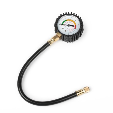 Manometer mechanical, screw connection, hose 18 cm