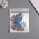 Stick paper, plastic "Butterflies, colored glitter" silver set 12 pcs 12 cm, 10 cm 8 cm