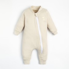 Combineson with zipper crumbs, I am Basic Line, height 74-80 cm, milk