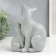 Souvenir Polystone "Cat with a kitten" gray 20x8.5x15.5 cm