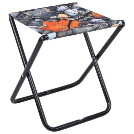 Folding hiking chair 350x300x370mm PS/4 with stones and maple leaves-4