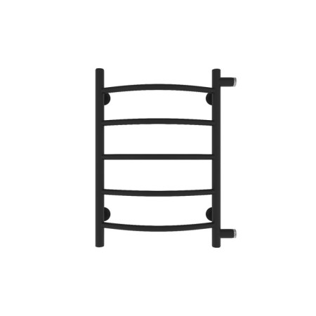 Water towel "Sanprise" Classic P5, 500x600 mm, side connector, black matte