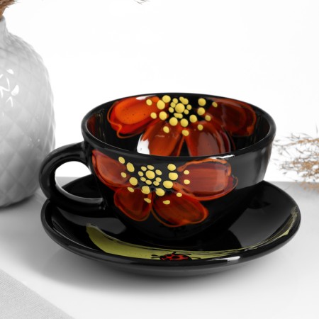 Tea couple "Gift" 0.3l / 16cm, ladybug-3