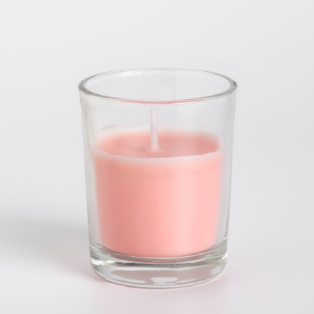 Aromatic candle in a glass "Nyud", 5x6 cm, rose-2