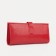 Women's wallet on the button, red color