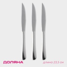 A set of knives for stainless steel steak of a share, h = 23.5 cm, a handle thickness 4 mm, 3 pcs