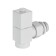 Set of design-valules Royal Thermo Cube, corner, 1/2 ", white