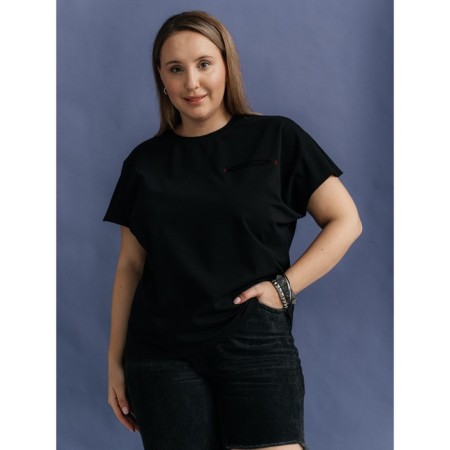 Women's T-shirt Volgare, size 52-54, black color