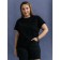 Women's T-shirt Volgare, size 52-54, black color