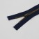 Metal zipper, No. 5, non-proceeding, automatic lock, 18 cm, dark blue color/antique