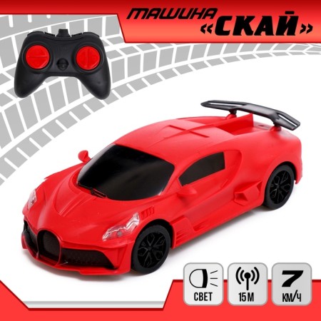 Radio controlled car "Sky", works on batteries, red color