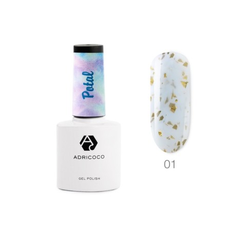 ADricoco Potal Gel-Lak, No. 01 Marshmallo, 8 ml