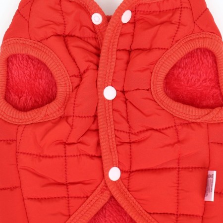 Dog jacket "Nice", size 2xl (DS 41 cm, Osh 41 cm, og 54 cm), red-8