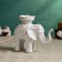 Summary "Elephant" White, 13x19cm, for a candle d = 4 cm