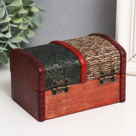 Casket Wood Elevated "curls and mesh" chest mix 8x13x9 cm-3