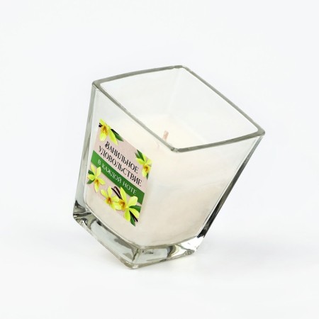 Aromatic candle in a glass "Vanilla pleasure", 6.8 x 8 cm.-6