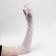 Carnival gloves, white color, long