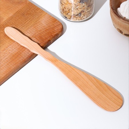 Blade, kitchen, with a carved pen, juniper, 27 cm,