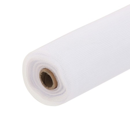 Antimoscate grid for windows and doors, width - 100 cm, white color (in a roll 50 m)