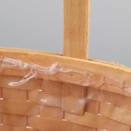 Wicker basket, sequoia, 22x15.5x12/25.5 cm-3