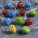 Garland “thread” 4 m with nozzles “ball with ornament”, IP20, transparent thread, 20 LED, glow of multi, 8 modes, 220 V