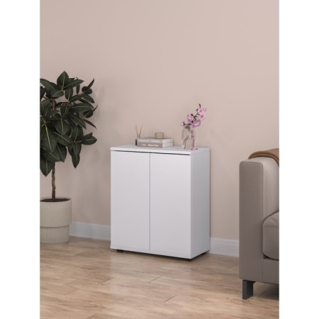 Cabinet dresser 2x door Ultra PUSH, 602 × 290 × 701 mm, white smooth color-5
