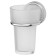 Holder with a glass, matte crystal, chrome, fbs