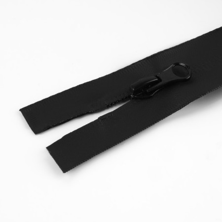 Lightning "Spiral", No. 7, detachable, waterproof, automatic lock, 90 cm, black color-2