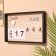 Souvenir Eternal calendar "Home", wood, 2.5x30x20 cm, col. black