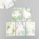 Cardboard "Flowers 06" set 10 pcs (5 types) 4x6 cm