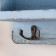 Decorative wood hooks with pocket and shelf "Gray aged" 10.5x28x18 cm