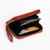 Baby wallet with a zipper, red color