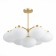 Suspended chandelier ST LUCE. SL1503.203.07. Modica. 7x40 watts, E27, 77x77x61.4 cm, golden color
