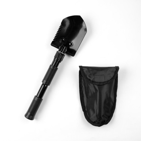 Folding shovel "Tourist" in a case, 40 cm, black