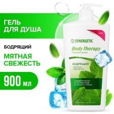 Гель для душа SYNERGETIC "Body Therapy" мятная свежесть, 750 мл
