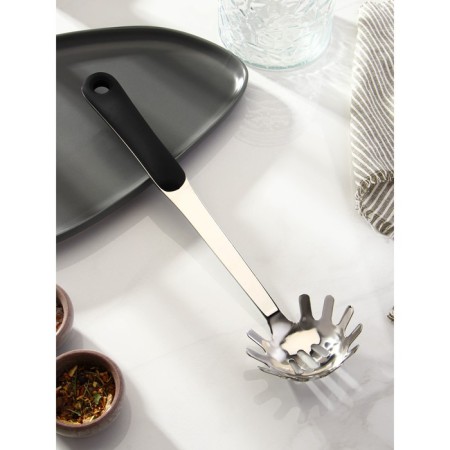 Spoon for spaghetti stainless steel of the Home shares, 32 × 8.5 cm, thickness 3 mm